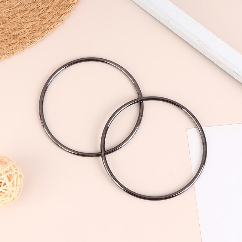 1 пара круглых D-образных ручек для сумки, металлическое кольцо, сменные ручки для сумки, кошелек «сделай сам», аксессуары ручной работы для багажа