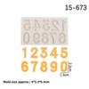 Cross-Border Alphanumeric Silicone Mold for Fondant, Chocolate, or Clay Cake Decoration