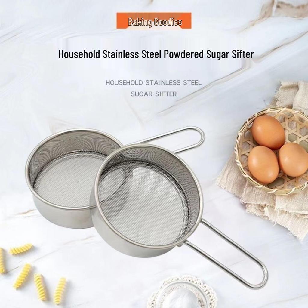Мини-сито из нержавеющей стали с ультратонкой сеткой для кофе, какао, сахара и матчи