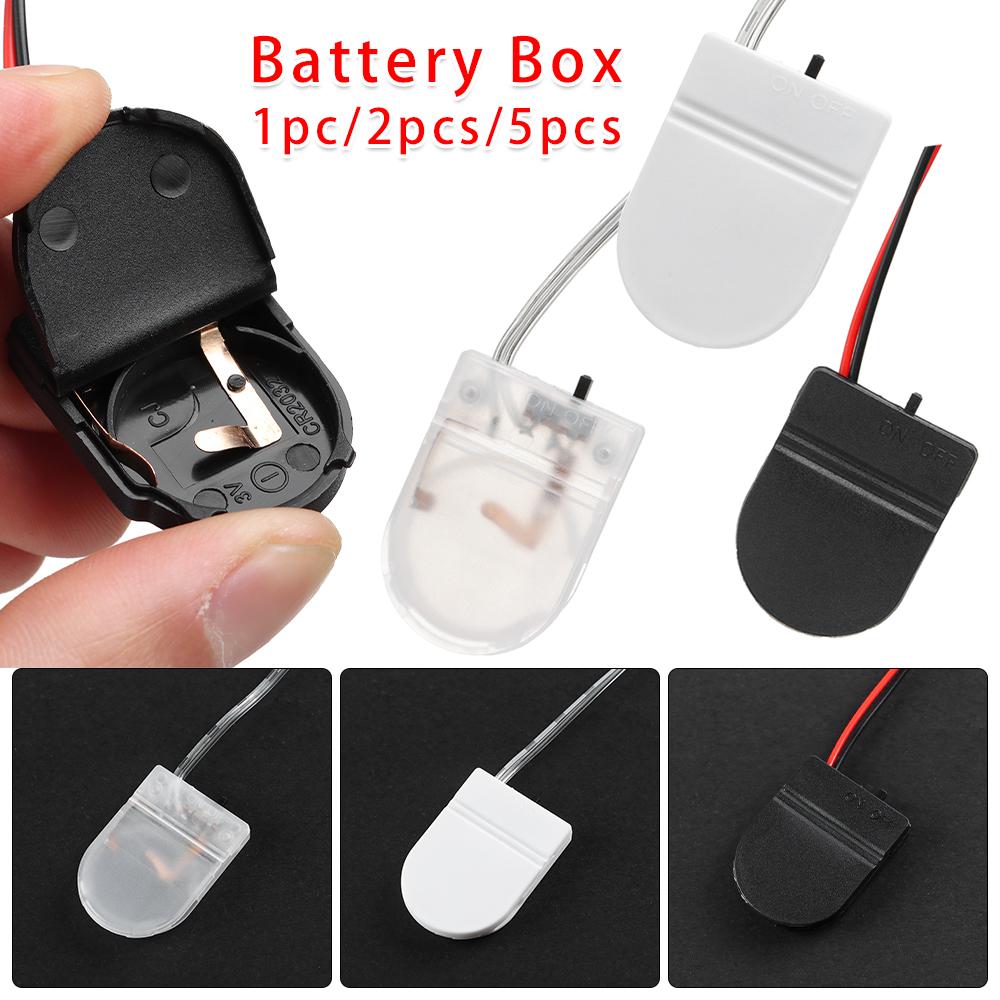 3 Colors Tool Parts 3V Battery Storage Box Battery Socket Holder CR2032 Case Cover Button Coin Cell