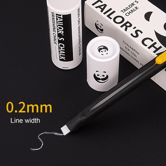 Heat Erasable Fabric Marker for Sewing Quilting Embroidery Disappearing Fabric Chalk Marking Pen Washable Marker with Replaceable Refills