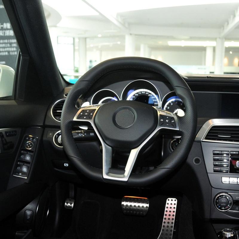 Автомобильный руль, хромированная панель, накладка для Mercedes Benz AMG ABCE GLK GLA CLA CLS класса W176 W246 W204 W212 W156 W117