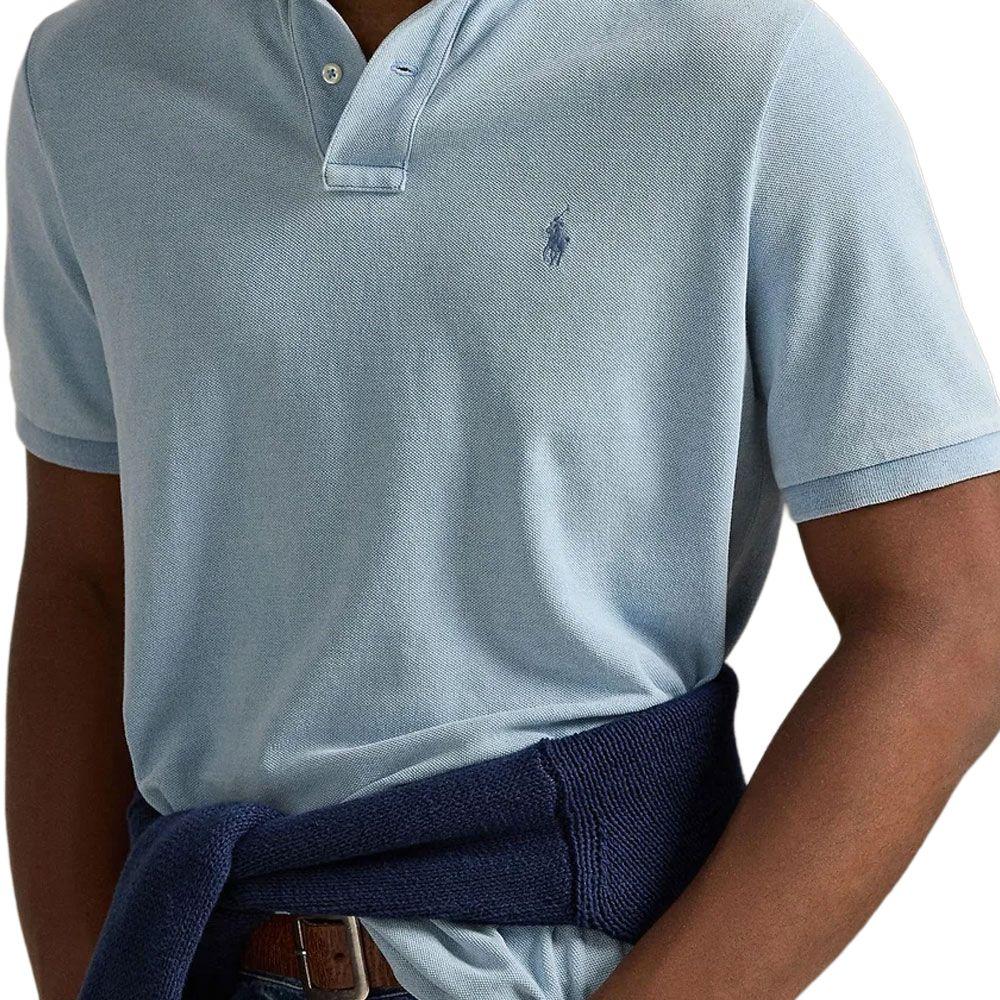 Polo Ralph Lauren SS26 Классическая футболка-поло с коротким рукавом и вышивкой Пони Дышащая сетка Мужские топы MNPOKNI1N823934-400