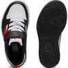 Puma Rebound V6 Low Little Kid Белые Черные Красные Детские Кроссовки For-All-Time-Red 397419-04