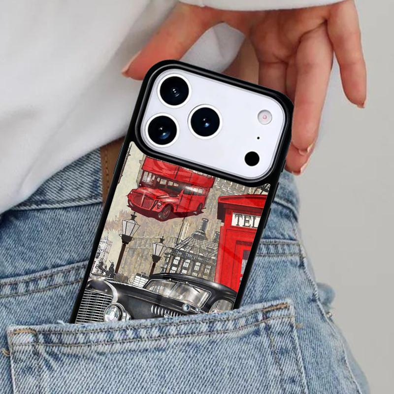 Чехол для телефона London Red Bus Big Ben для iPhone 17ProMax 12 13 14 15 16e 17 Pro Max Plus Air Cover