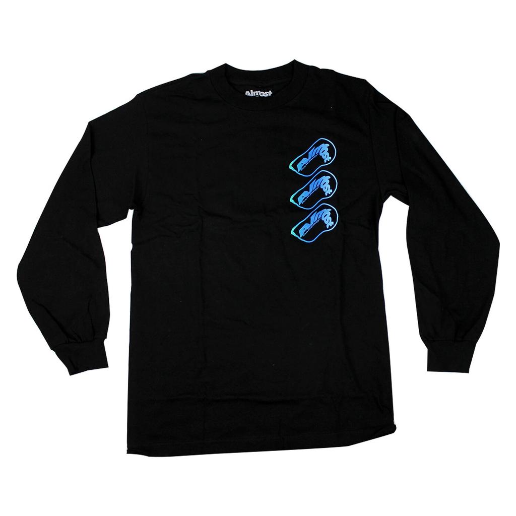Almost Skateboards Longsleeve Shirt Middle Man Black