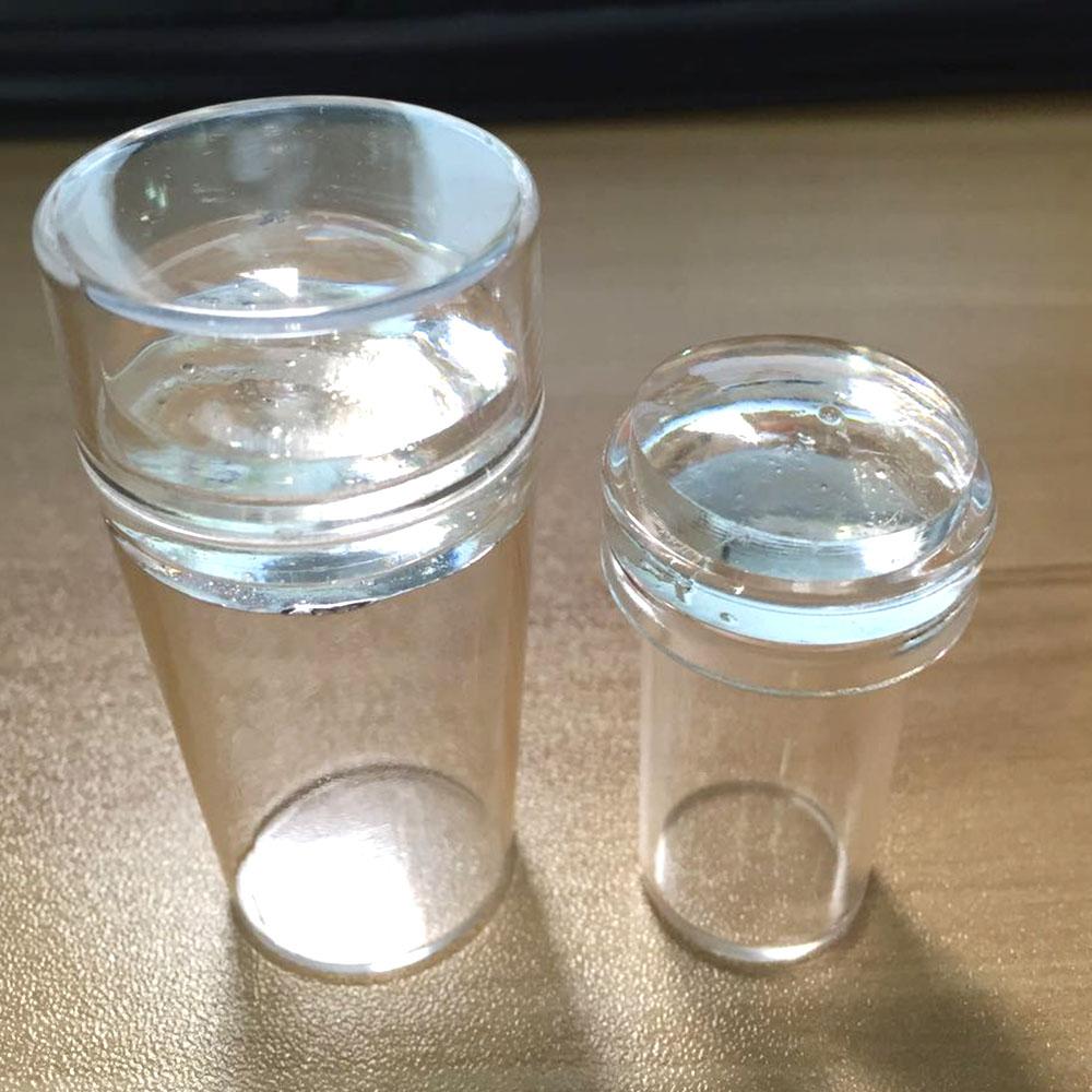 1 шт., прозрачный силиконовый набор для штамповки ногтей, французский дизайн для маникюрной пластины, штамп для лака, уплотнение, двухсторонний скребок для штампа, инструмент