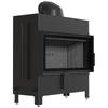 Fireplace Insert KRATKI LUCY 16 kW Ø200 BLACK Closing Mounting Kit