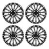 4Pcs 15 Inch Wheel Hub Cap Snap On Universal ABS Hubcap R15 Wheel Rim Cover Set Replacement for