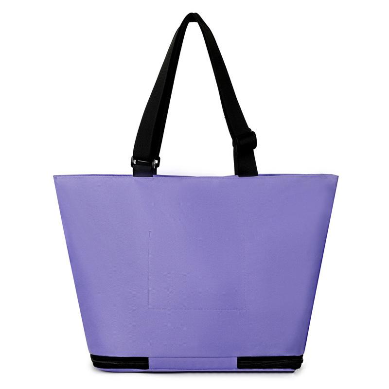 Новая вместительная дорожная сумка на колесах с поворотом на 360 градусов, сумка для продуктов, сумка на колесиках с выдвижной ручкой и колесами