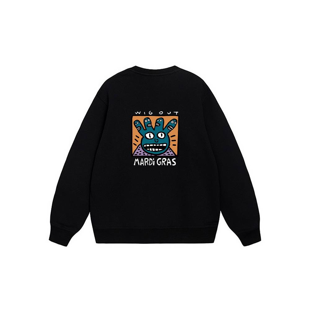 Nike Настраиваемый Логотип с Буквой Уличный Дышащий Городской Универсальный Свитшот с Круглым Вырезом Унисекс Свитшот Черный BV2667-010(TEAM1061-3.3.41)