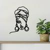 1pc Modern Minimalist Metal Wall Art - Single Line Female Figure. An Elegant Home Decor for Bedroom, Kitchen, Bathroom