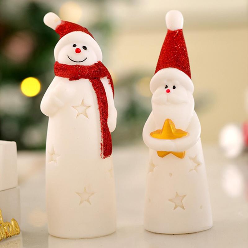 Светодиодный рождественский ночник милый Санта-Клаус снеговик детская спальня прикроватные украшения для праздника рождественский декор ночник