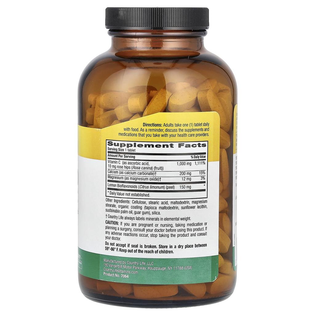 Buffered Vitamin C, 1,000Mg, 250 Tablets