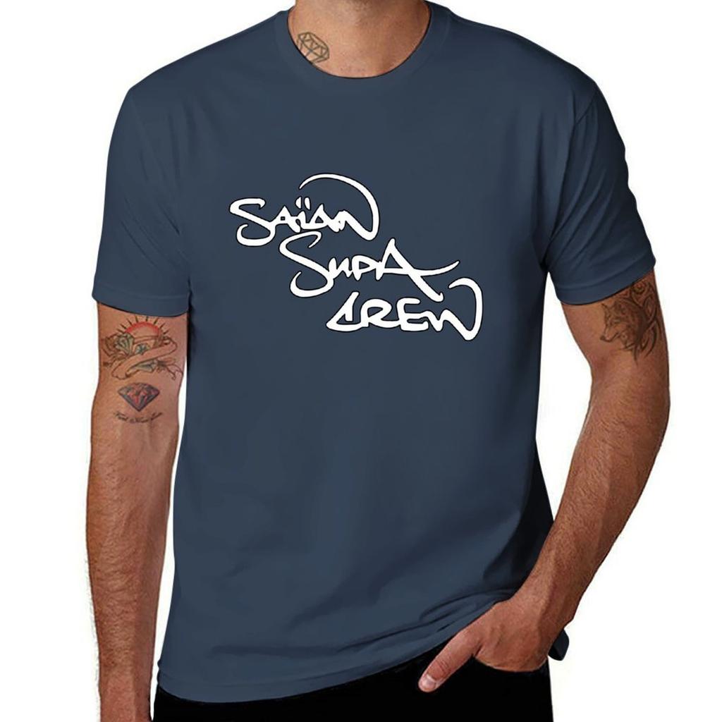 Sa?an Supa Crew T-Shirt Aesthetic clothing vintage clothes cute tops sports fans t shirts for men cotton