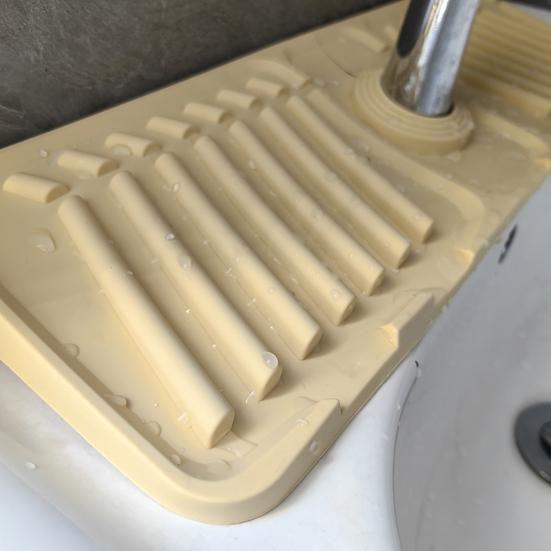 Коврик для смесителя, многофункциональный дренажный коврик для раковины, защита для столешницы, брызгозащищенный силиконовый коврик для кухни