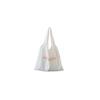 Chic Letter Print Shoulder Bag Spacious Trendy Tote Street Style Canvas Bag