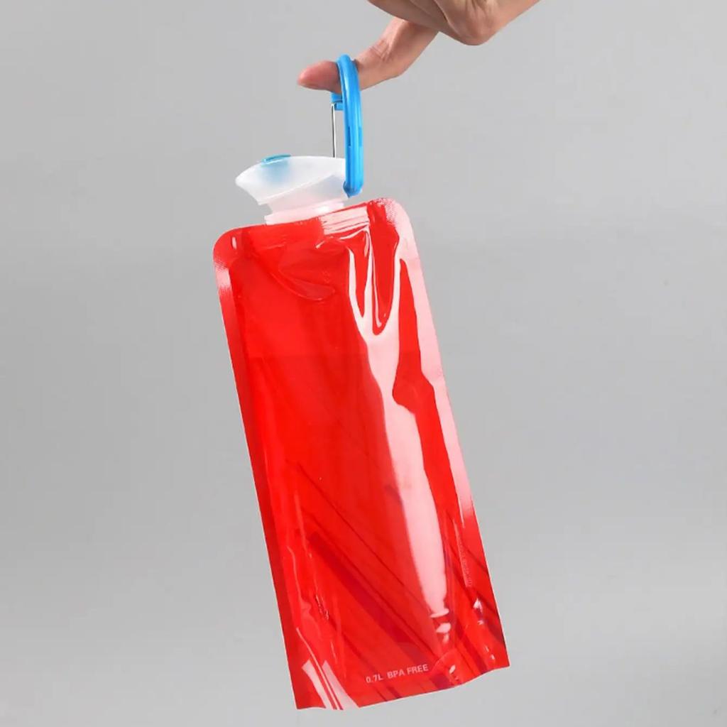 1 шт., уличная 700 мл, велосипедная спортивная бутылка для воды, альпинизм, портативная чашка для воды, полиэтиленовая пластиковая складная сумка для воды, подарочная акция, Wat