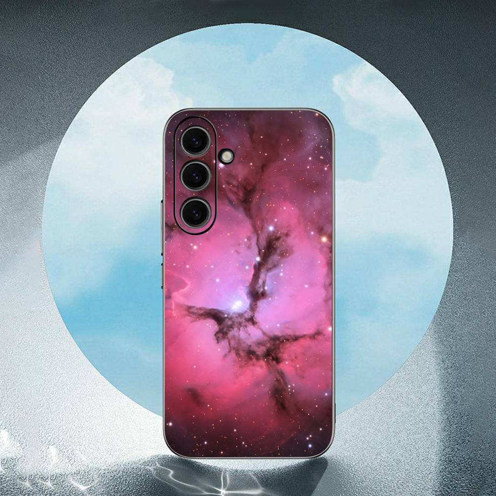 Красочный Космос Для Samsung Galaxy S23 S24 S25 Ultra S22 Plus S21 Черный Мягкий Чехол Водонепроницаемый Мягкий Чехол