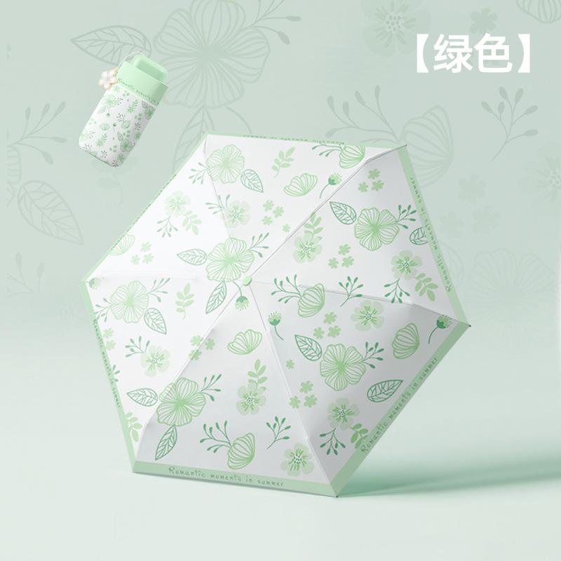 Мини ультралегкий зонт от солнца со скидкой 50%, защита от солнца, защита от солнца, защита от УФ-лучей, ручка в виде цветка, зонт от солнца, для дождя и солнца