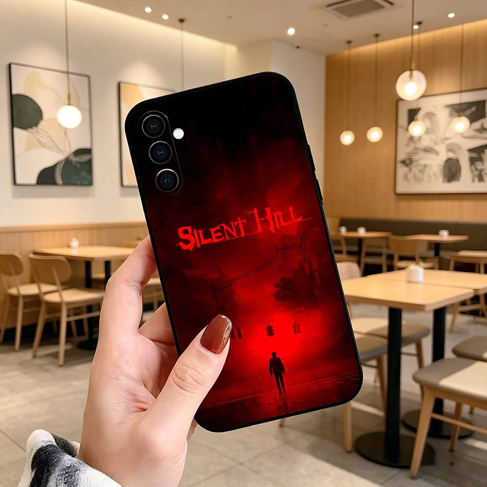 Игры Silent Hill Ужасы Чехол для телефона Черный Силиконовый Мягкий Для Samsung Galaxy A73,A72,A71,A70,A53,A52,A51