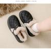 Women's Off-White Fuzzy Cotton Slip-On Loafers: Thick-Soled, Velvet-Lined Winter Snow Boots