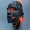 Soul Wall Light Human Face LED Wall Sconce Artistic Shattered