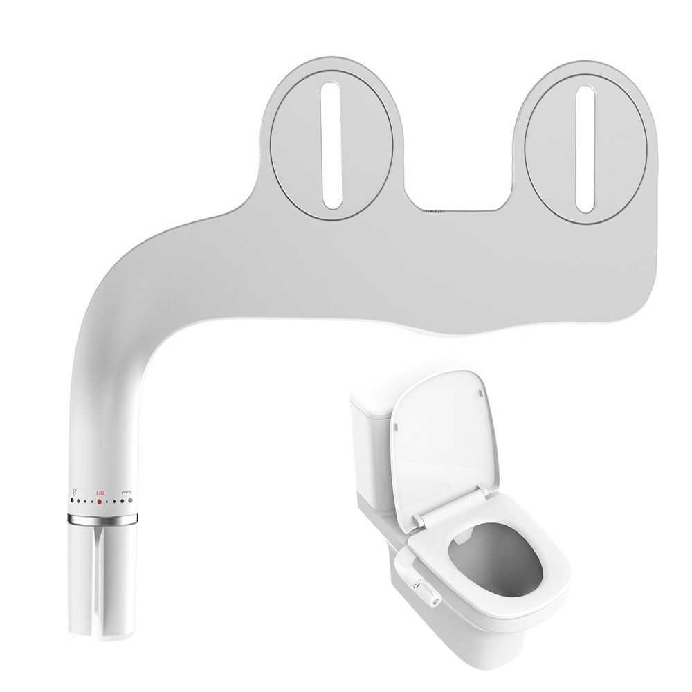 Non-Electric Toilet Bidet Sprayer Dual Nozzle Toilets Cleaning Nozzle Toilet Seat Attachment