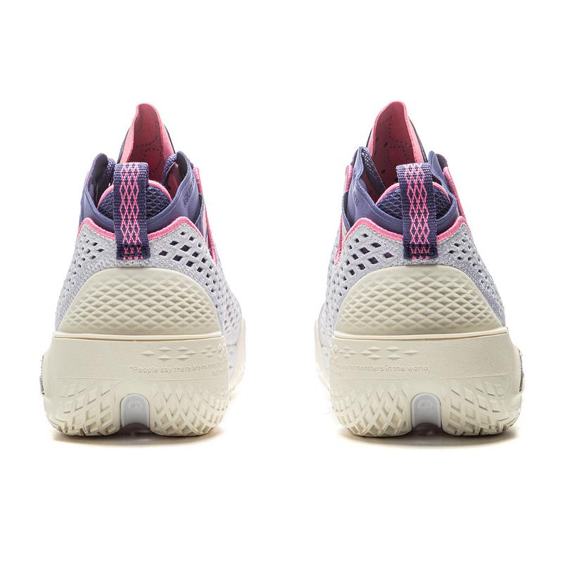 Li Ning BadFive 5 Нескользящие, Износостойкие, Дышащие, Упругий захват, Средняя высота, Баскетбольные кроссовки, Мужские, Белые ABFV025-9