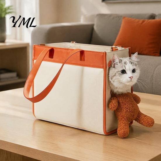Small Animal Carrying Bag Pet Tote Carrier Bag, 2-in-1 Cat Dog Travel Handbag with Head?Out Opening, Large Capacity Shoulder for Dogs & Cats,
