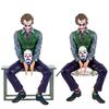 Новые Аниме Фигурки Джокера Хита Леджера Сидящие Зеленый Костюм Держащий Маску Джокера Модель для Украшения Автомобиля Детские Игрушки Рождественские Подарки для Детей