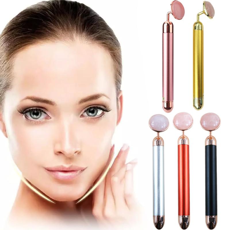Премиальный электрический нефритовый бьюти-роллер с вибрационной функцией для ухода за лицом и расслабления