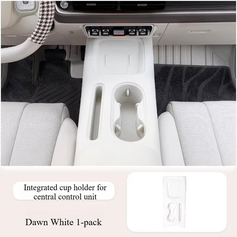 For ORA 5 2026 Center Console Armrest Box Silicone Storage Integrated Wireless Charging Water Cup Phone Slot Interior Accessory