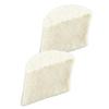2Pcs Drum Pedal Beater Felt Pads Replacement for Bass Mallet Hammer Head Percussion Accessory White