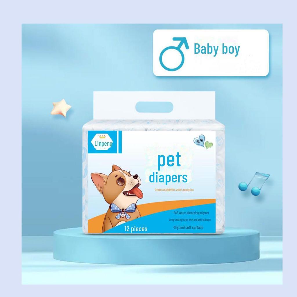 «Подгузники для собак женского пола — менструальные трусики для щенков и товары для животных»