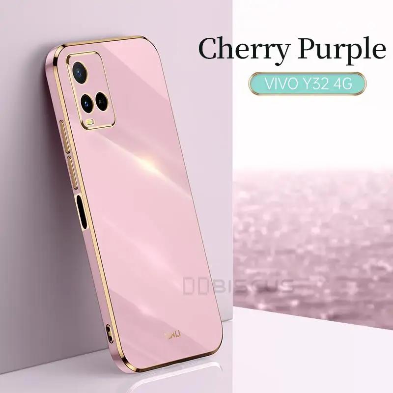 Роскошный чехол с покрытием для Vivo Y22S Y16 Y35 Y55 Y01 Y55 Y53S Y33S Y21 Y76 Y52 Y72 5G V21E V23 V25E V25 Мягкий силиконовый чехол-каркас