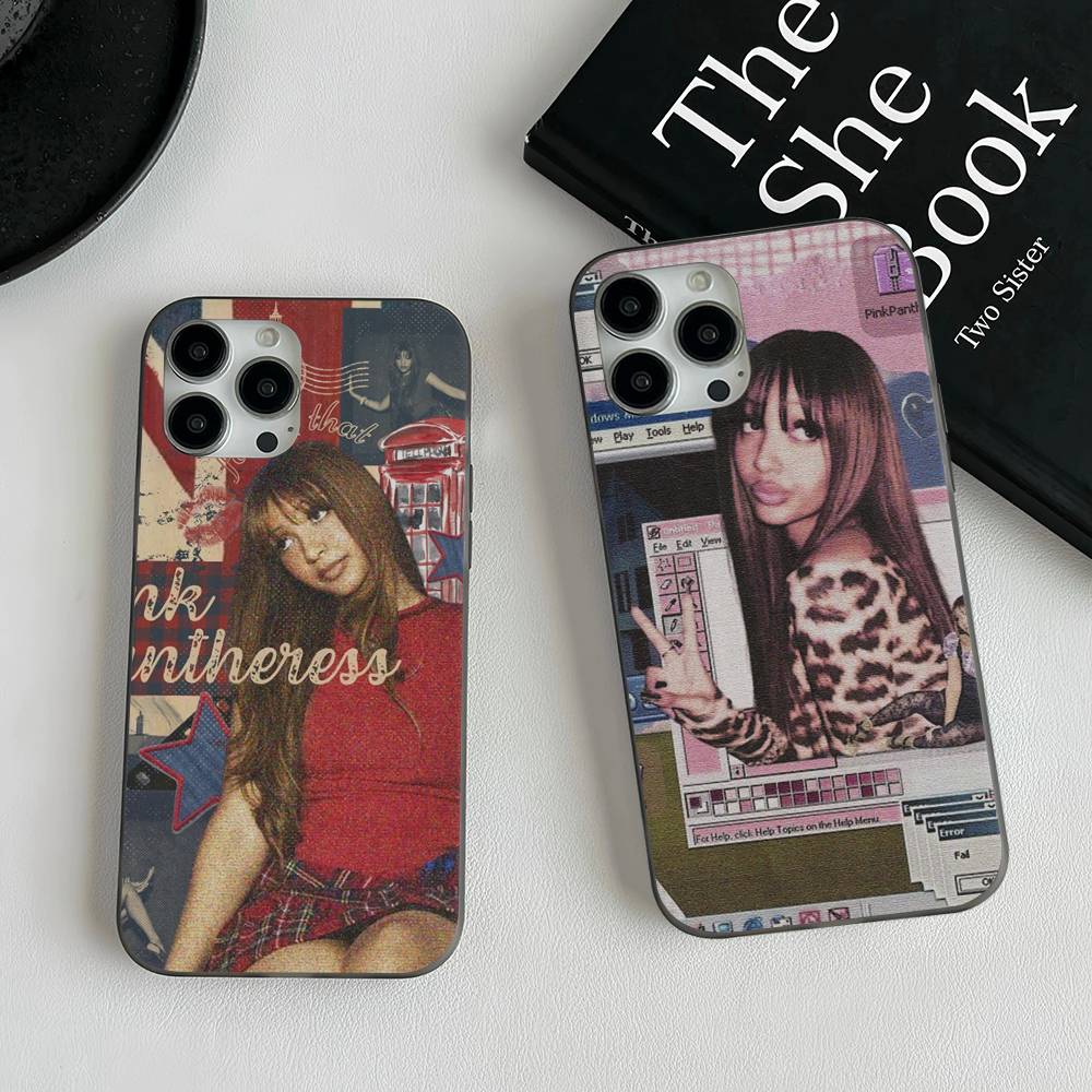 Singer P-Pinkpantheress Phone Case For IPhone 11 12 13 14 15 16 17 Pro Max PLUS Pro Wave Corrugated Silicone Case