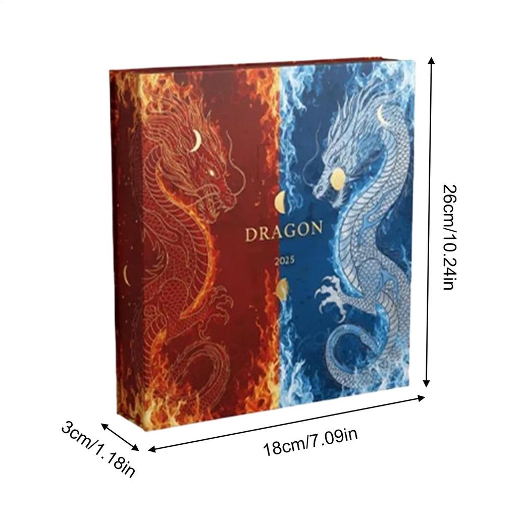 Christmas Blind Box  Dragon Ornament Premium Advent Calendar 2025 Cute 2D Acrylic 24 Days Party Favors Pendant Toy Gift
