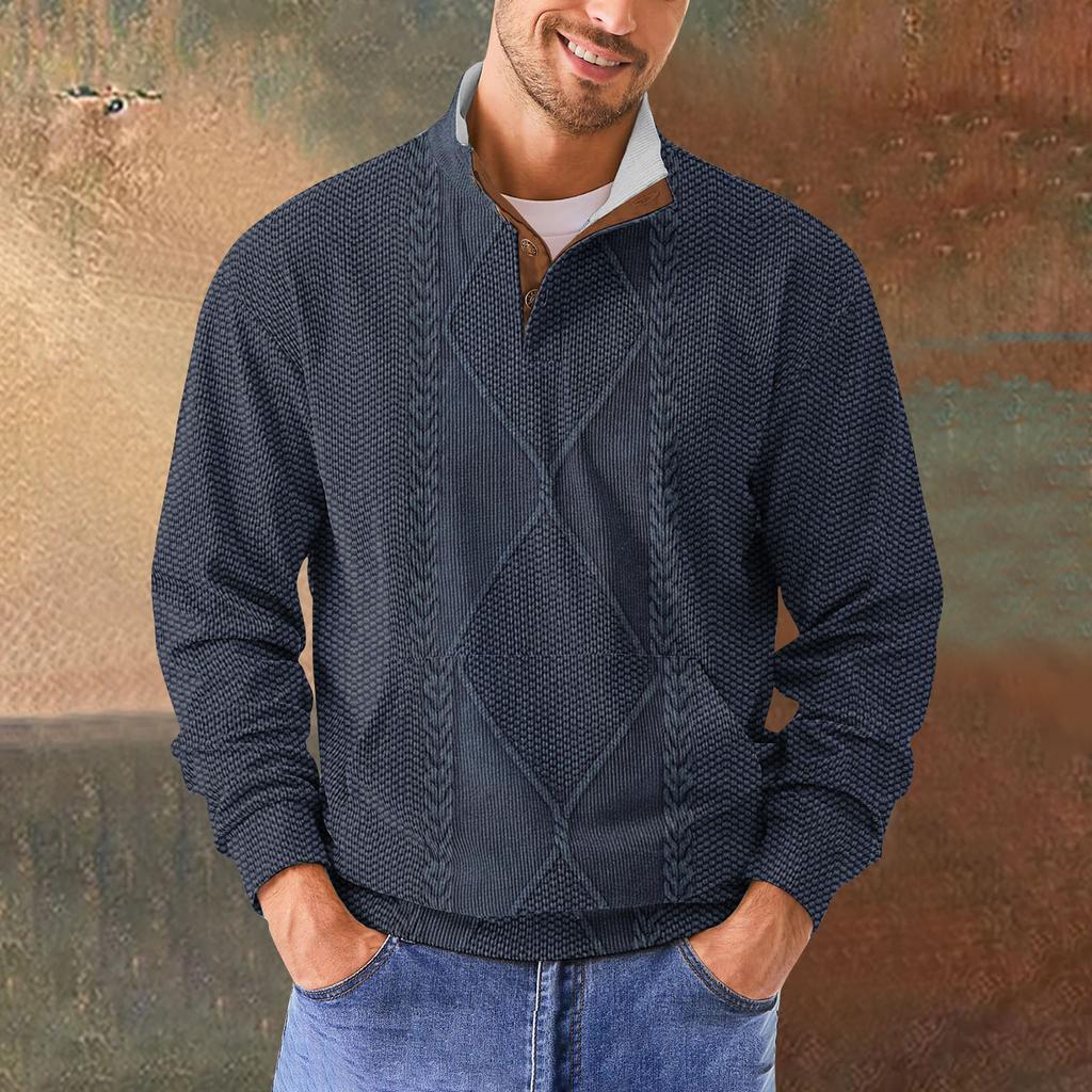 Мужская повседневная толстовка в стиле ретро с градиентным принтом