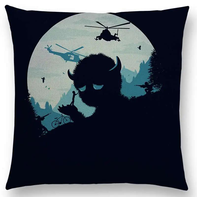 Latest Magical World Unknown Loch Ness  Colorful Pure Curiosity Cushion Cover Sofa Throw Pillow Case Big Octopus Zombie