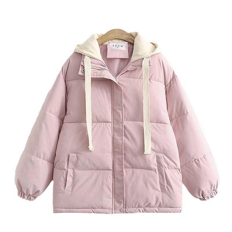 Winter Women's Fashion Academy Style Bread Coat Loose Cotton Jacket Female Cotton Coat