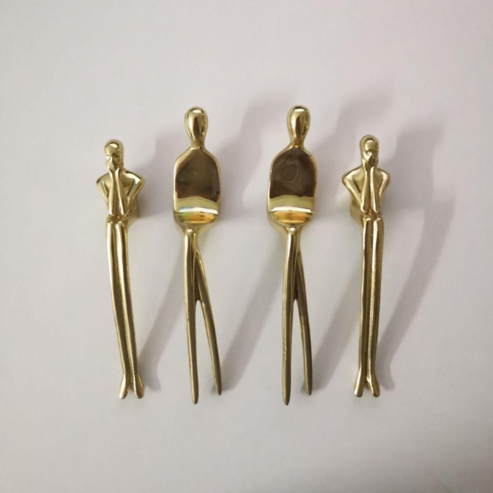 European Style Door Knobs Solid Brass Drawer Pulls Door Handle Ballerina Dancing Girl