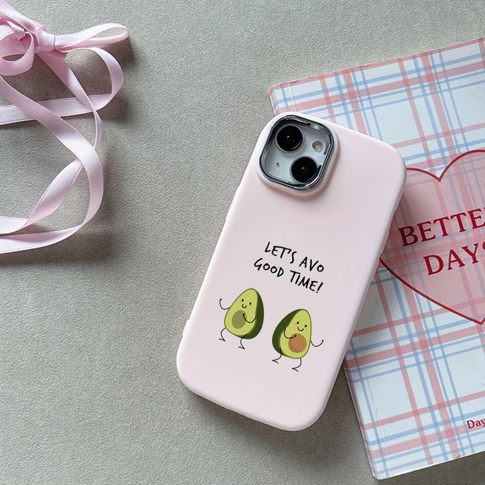 Для iPhone 13 14 15 Pro Max Samsung Galaxy A14 A15 A24 Xiaomi 13T Redmi 12C Мягкий пухлый чехол для телефона NY7 Delicious Avocado Силиконовый чехол из ТПУ