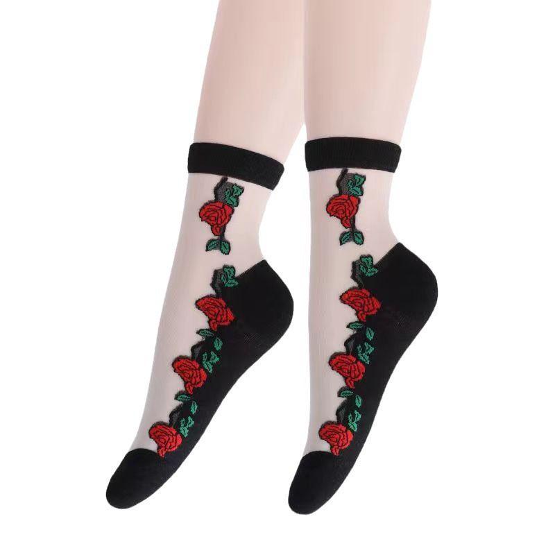 1/3/5/10 пар женских кружевных носков, летние модные сексуальные прозрачные тонкие носки, женские нескользящие ультратонкие носки, женские носки до щиколотки