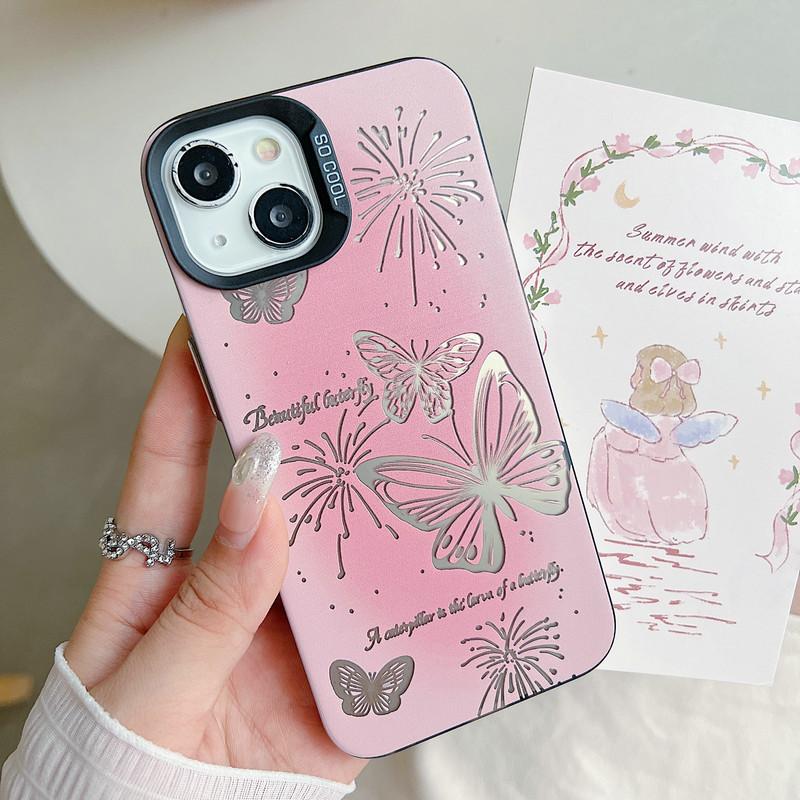 Модернизированный модный чехол IMD с принтом бабочки, противоударный защитный мягкий чехол из ТПУ, полная задняя крышка для Xiaomi Redmi