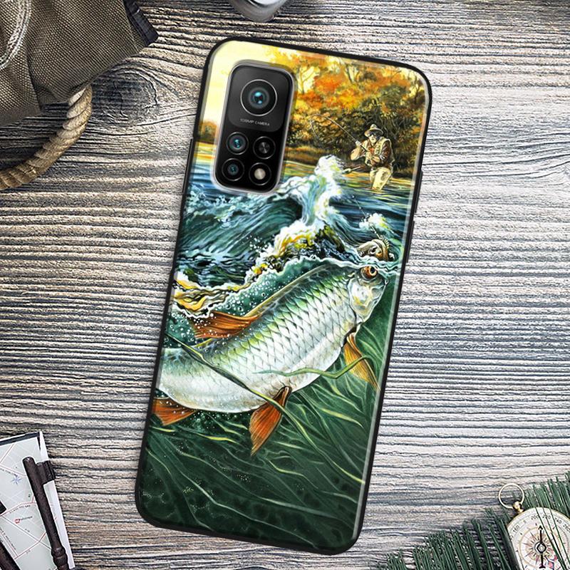 Fish Fishing Cover For Xiaomi 14T 11T 12T 13T Pro 13 14 15 Ultra POCO X7 Pro X3 X5 F5 F6 M6 X6 Pro Case