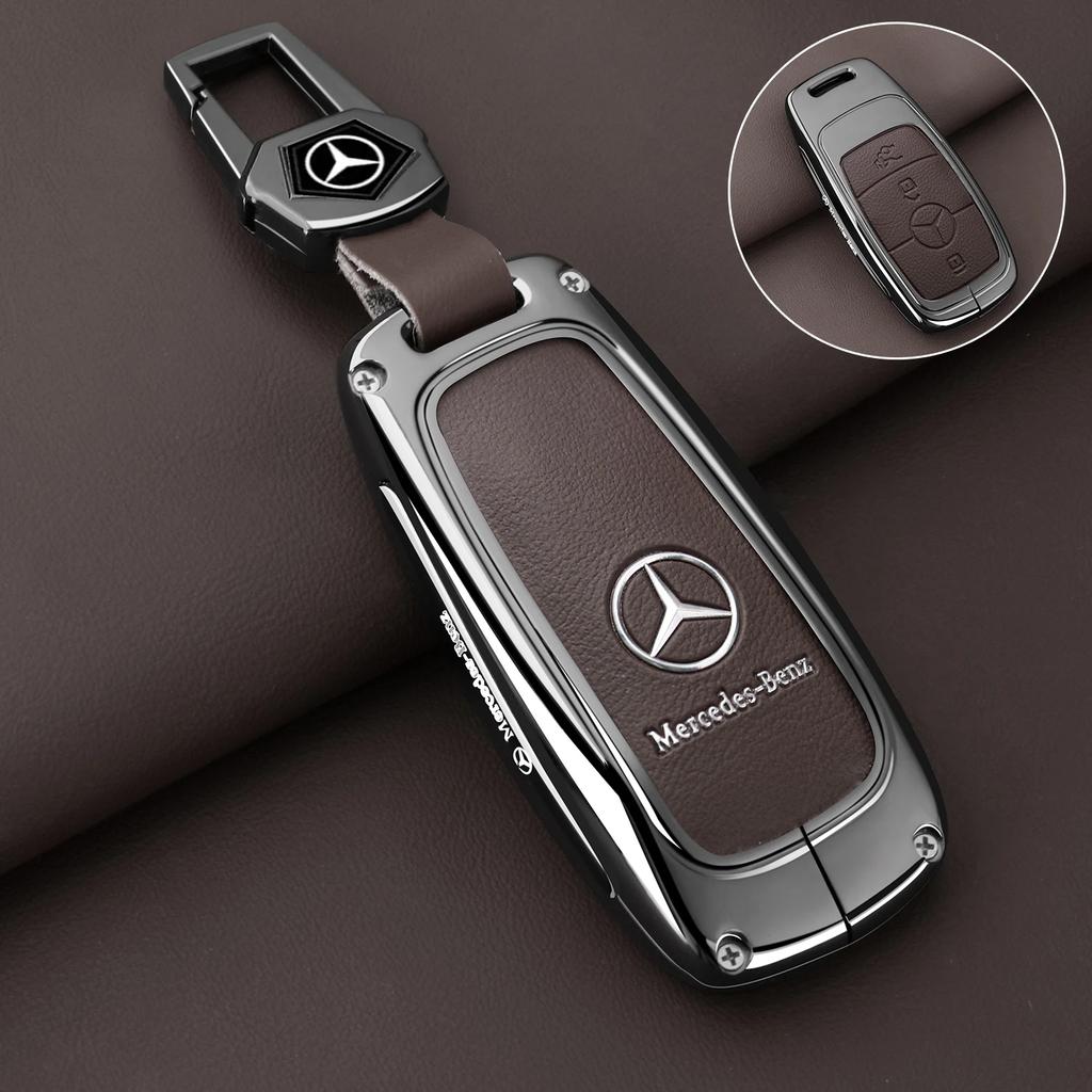 YHB3 Zinc Alloy Car Key Case Cover Shell Protection For Mercedes Benz A C E S G Class GLC CLE CLA W177 W205 W213 X167 AMG Accessories
