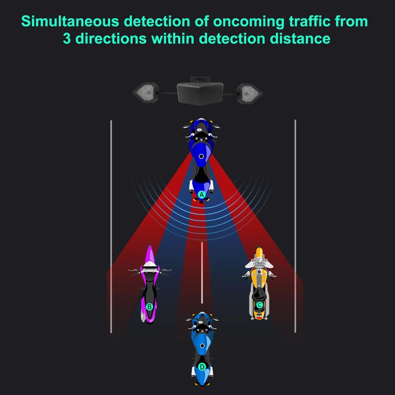 Waterproof 24Ghz Millimeter Wave Sensor Lane Change Assist System BSD Blind Spot Monitoring IP67 Motorcycle Blind Spot Detection