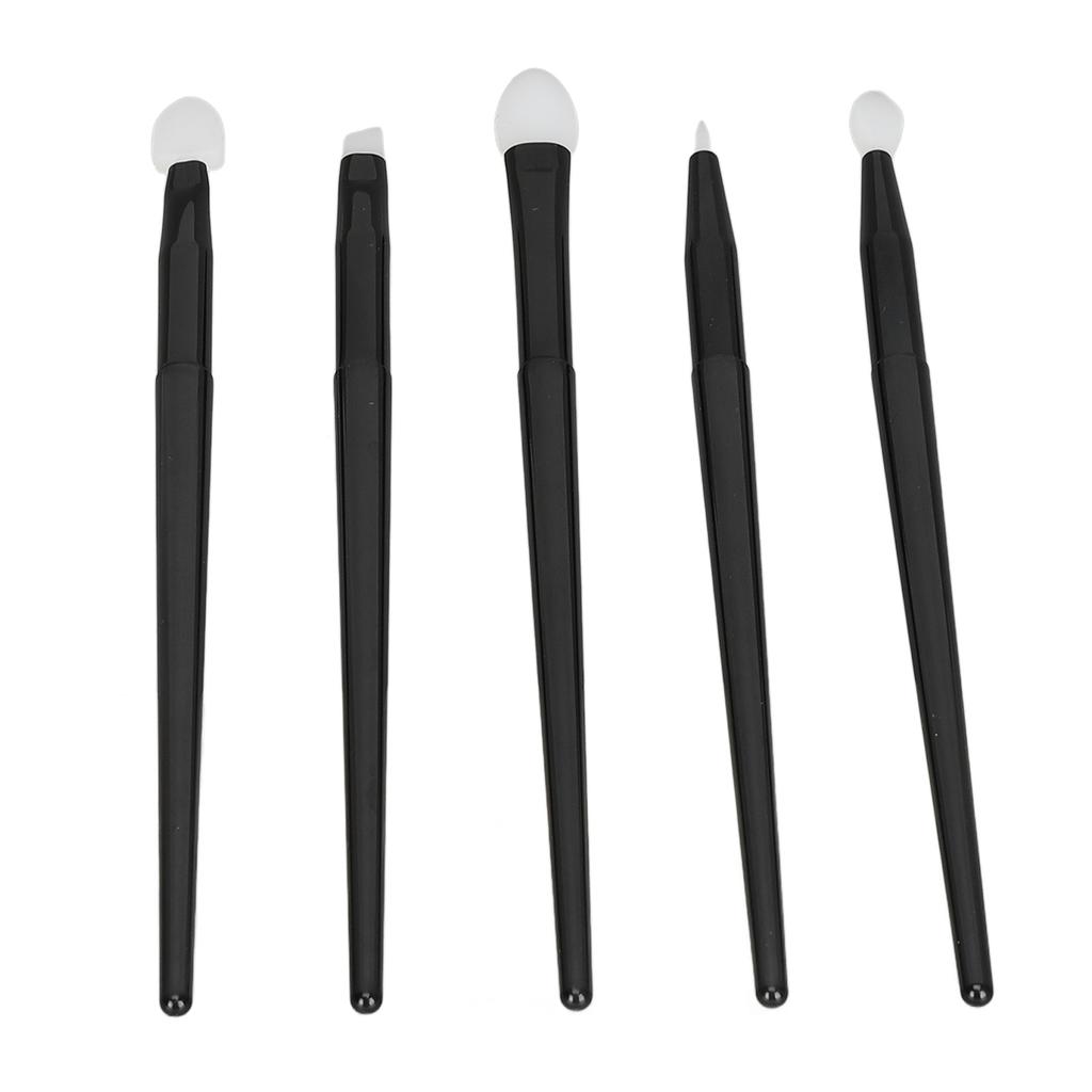 Pieces Silicone Brushes Eye Shadow Eyebrows Lip Brush Set Portable Handle Reusable Makeup