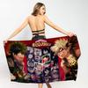Passionate Anime My Hero A-Academia Bath Towel Microfiber Soft Water Absorbing Breathable For Girl Kids Cartoon Beach Towel